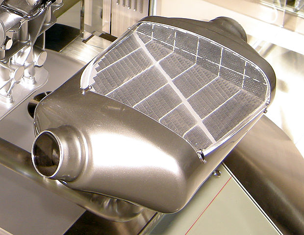 Dizel partikül filtresi DPF kesiti